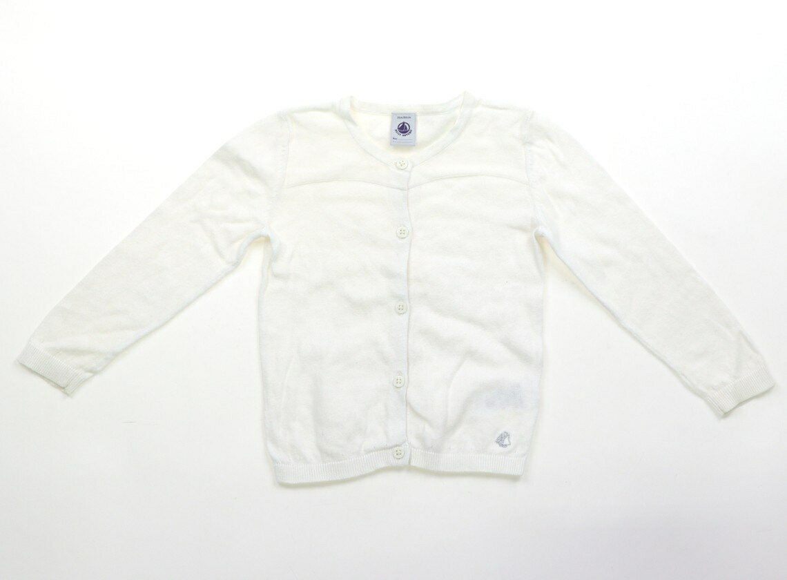 プチバトー PETIT BATEAU カーディガン 80 女の子 ホワイト 子供服 ベビー服 キッズ アウトレット ユーズド 【中古】キッズ・ベビー・マタニティ