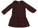 プチバトー PETIT BATEAU ワンピース 80 女の子 バーガンディ・ゴールドラメドット 子供服 ベビー服 キッズ アウトレット ユーズド 【中古】キッズ・ベビー・マタニティ(4)