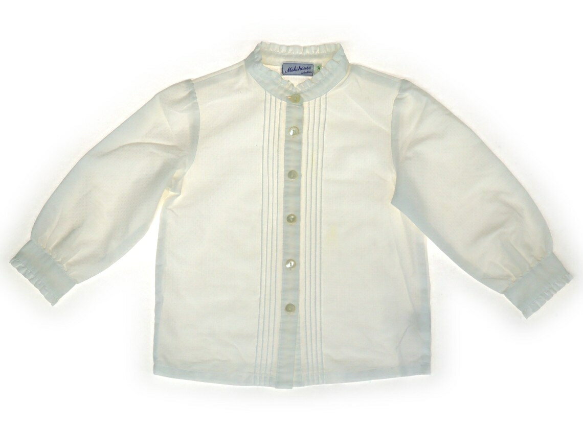 ミキハウス miki HOUSE シャツ・ブラウス 100 女の子 白 子供服 ベビー服 キッズ アウトレット ユーズド 【中古】キッズ・ベビー・マタニティ