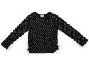 組曲 Kumikyoku Tシャツ・カットソー 120 女の子 黒 白 ドット柄 子供服 ベビー服 キッズ アウトレット ユーズド 【中古】キッズ・ベビー・マタニティ(4)