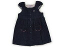 ミキハウス miki HOUSE ジャンパースカート 100 女の子 インディゴブルー 子供服 ベビー服 キッズ アウトレット ユーズド 【中古】キッズ・ベビー...