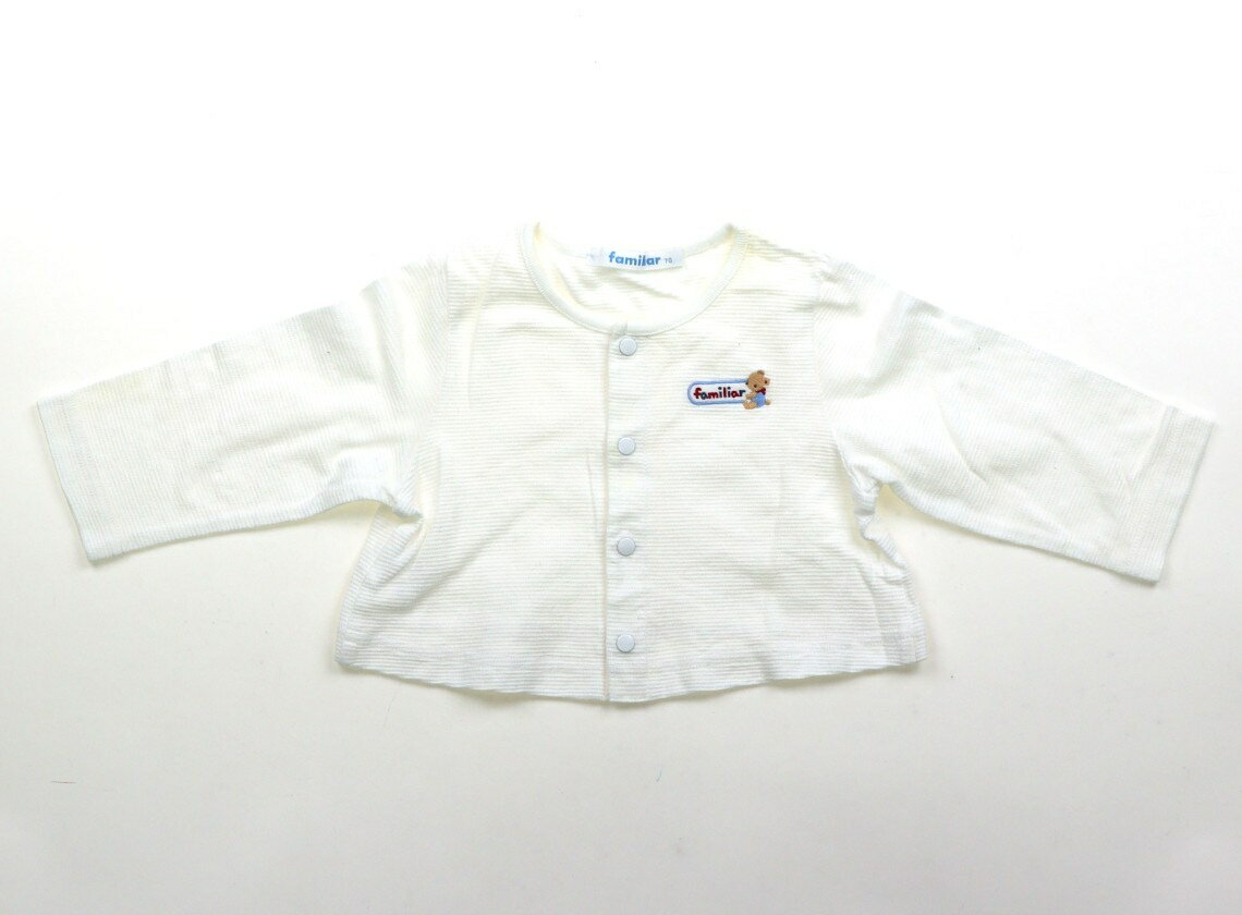 Rakuten - ファミリア familiar カーディガン 70 男の子 ホワイト 子供服 ベビー服 キッズ アウトレット ユーズド 【中古】キッズ・ベビー・マタニティ