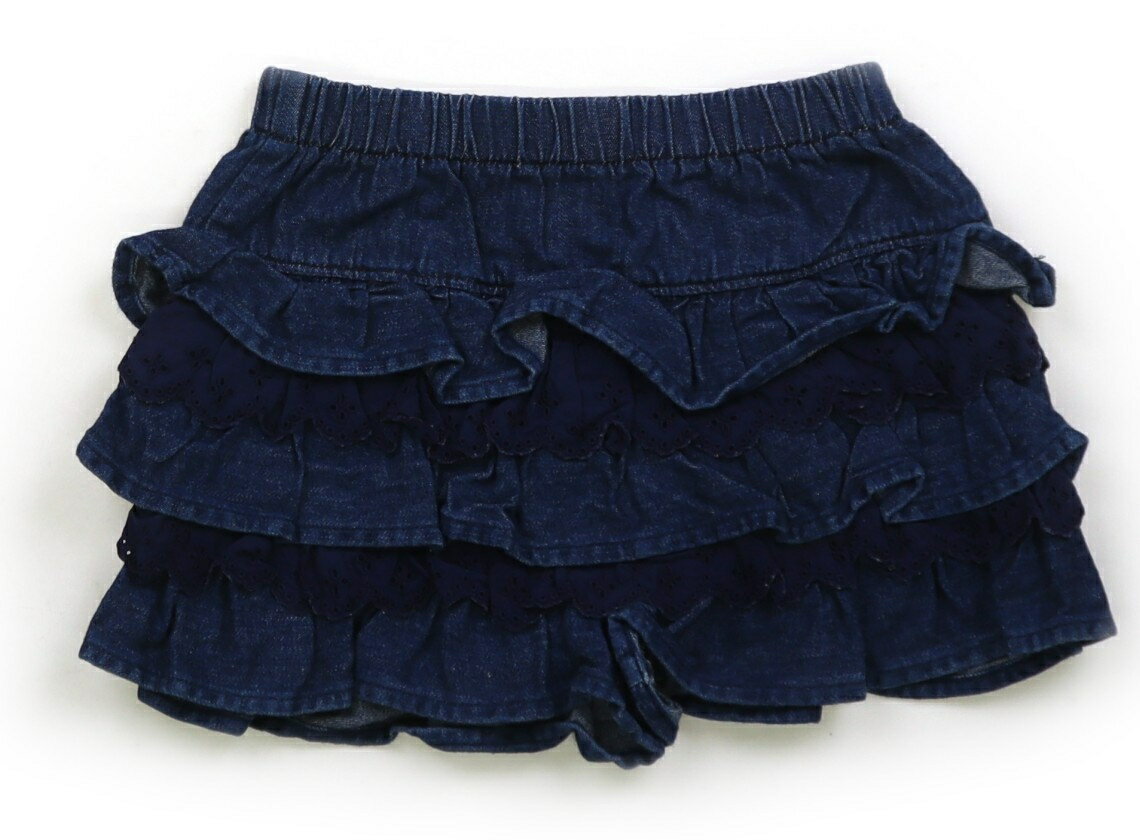 ミキハウス miki HOUSE キュロット 80 女の子 ブルー 子供服 ベビー服 キッズ アウトレット ユーズド 【中古】キッズ・ベビー・マタニティ