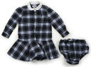 ラルフローレン Ralph Lauren ワンピース 80 女の子 チェック柄グリーンネイビー 子供服 ベビー服 キッズ アウトレット ユーズド 【中古】キッズ・ベビー・マタニティ(4)