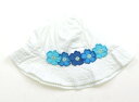 ジンボリー Gymboree 帽子 Hat/Cap 女の子 オフホワイト ブルー 花 子供服 ベビー服 キッズ アウトレット ユーズド 【中古】キッズ・ベビー・...