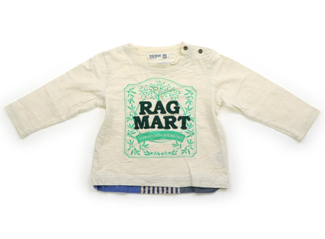 Rakuten - ラグマート Rag Mart Tシャツ・カットソー 80 女の子 クリーム、グリーン 子供服 ベビー服 キッズ アウトレット ユーズド 【中古】キッズ・ベビー・マタニティ