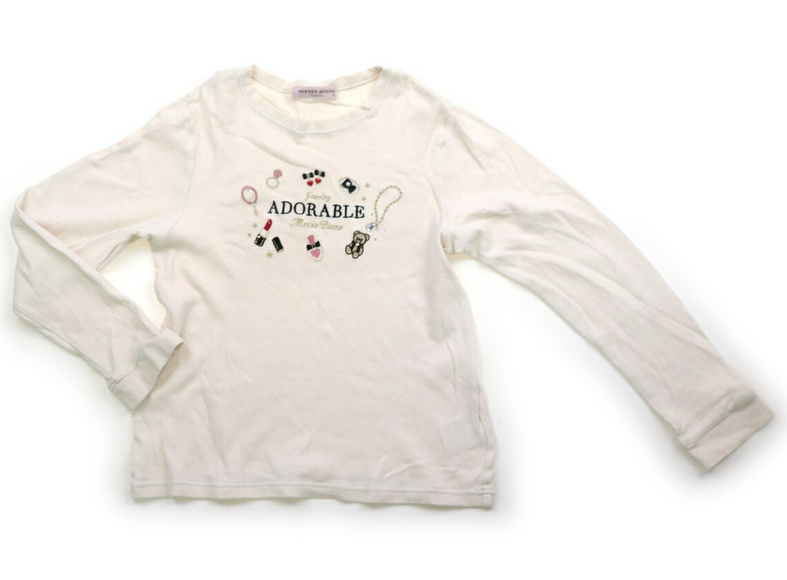 メゾピアノ mezzo piano Tシャツ・カットソー 150 女の子 ベージュ 子供服 ベビー服 キッズ アウトレット ユーズド 【中古】キッズ・ベビー・マタニティ