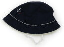 べべ BeBe 帽子 Hat/Cap 男の子 ネイビー、青白チェック 子供服 ベビー服 キッズ アウトレット ユーズド 【中古】キッズ・ベビー・マタニティ