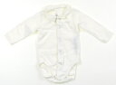 プチバトー PETIT BATEAU ロンパース 60 女の子 オフホワイト 子供服 ベビー服 キッズ アウトレット ユーズド 【中古】キッズ・ベビー・マタニティ(4)