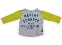 ノイユ Noeil Tシャツ・カットソー 80 男の子 グレーイエロー 子供服 ベビー服 キッズ アウトレット ユーズド 【中古】キッズ・ベビー・マタニティ(4)