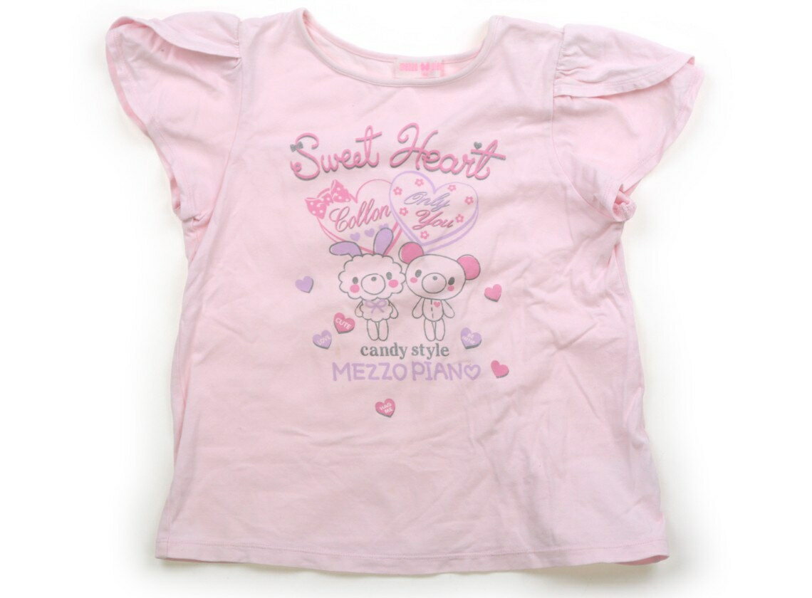 メゾピアノ mezzo piano Tシャツ・カットソー 140 女の子 薄ピンク 子供服 ベビー服 キッズ アウトレット ユーズド 【中古】キッズ・ベビー・マタニティ