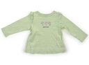 プティマイン petit main Tシャツ・カットソー 90 女の子 ライトグリーン 子供服 ベビー服 キッズ アウトレット ユーズド 【中古】キッズ・ベビー・マタニティ(4)