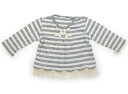 ニットプランナー(KP) Knit Planner(KP) チュニック 80 女の子 ライトグレーボーダー 子供服 ベビー服 キッズ アウトレット ユーズド 【中古】キッズ・ベビー・マタニティ(4)