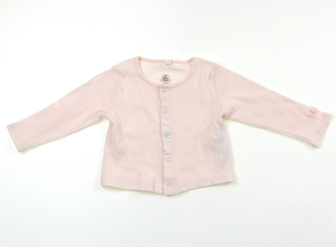 プチバトー PETIT BATEAU カーディガン 70 女の子 ペールピンク 子供服 ベビー服 キッズ アウトレット ユーズド 【中古】キッズ・ベビー・マタニティ
