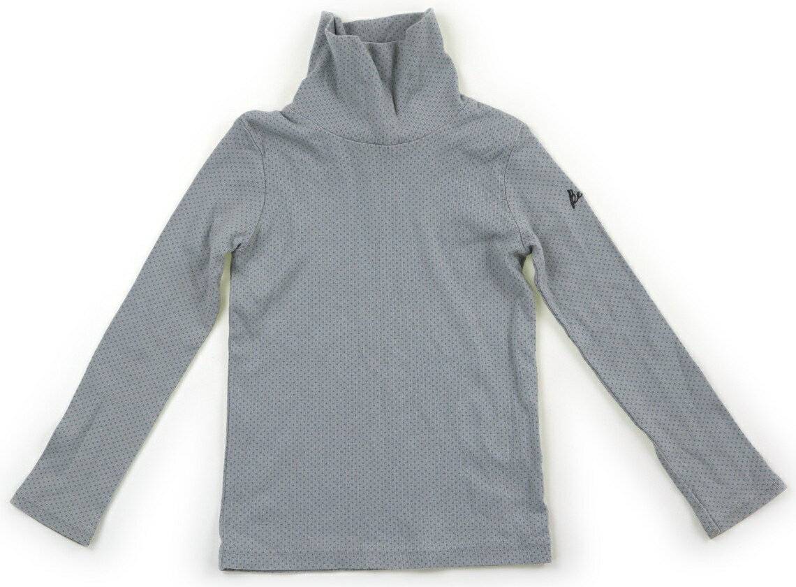 べべ BeBe Tシャツ・カットソー 120 女の子 グレー・ターコイズドット 子供服 ベビー服 キッズ アウトレット ユーズド 【中古】キッズ・ベビー・マタニティ