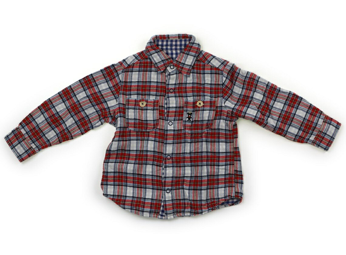 ミキハウス miki HOUSE シャツ・ブラウス 100 男の子 赤 ミントブルー 白 黄色 ネイビー 子供服 ベビー服 キッズ アウトレット ユーズド 【中古】キッズ・ベビー・マタニティ