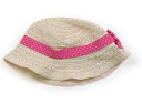 ミキハウス miki HOUSE 帽子 Hat/Cap 女の子 クリームベージュ ピンク ドット 子供服 ベビー服 キッズ アウトレット ユーズド 【中古】キッズ・ベビー・マタニティ