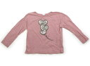 ザラ ZARA Tシャツ・カットソー 120 女の子 グレイッシュピンク・シルバーハート 子供服 ベビー服 キッズ アウトレット ユーズド 【中古】キッズ・ベビ...