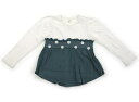 アプレレクール apres les cours Tシャツ・カットソー 110 女の子 白・オールドブルー 子供服 ベビー服 キッズ アウトレット ユーズド 【中古】キッズ・ベビー・マタニティ(4)