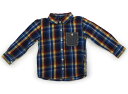 トミーヒルフィガー Tommy Hilfiger シャツ・ブラウス 100 男の子 チェック柄ブルーイエローブラウン 子供服 ベビー服 キッズ アウトレット ユーズド 【中古】キッズ・ベビー・マタニティ