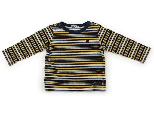 ダブルB Double B Tシャツ・カットソー 90 男の子 紺、黄、ボーダー 子供服 ベビー服 キッズ アウトレット ユーズド 【中古】キッズ・ベビー・マタニティ ダブルB Double B Tシャツ・カットソー 90 男の子 紺、黄、ボーダー 子供服 ベビー服 キッズ アウトレット ユーズド 【中古】キッズ・ベビー・マタニティ