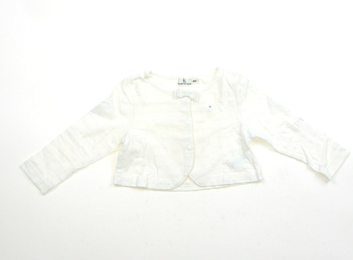 組曲 Kumikyoku カーディガン 70 女の子 ホワイト 子供服 ベビー服 キッズ アウトレット ユーズド 【中古】キッズ・ベビー・マタニティ