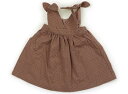 アプレレクール apres les cours ジャンパースカート 80 女の子 ピンクベージュ、ドット 子供服 ベビー服 キッズ アウトレット ユーズド 【中古】キッズ・ベビー・マタニティ