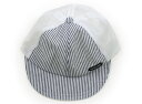 プティマイン petit main 帽子 Hat/Cap 男の子 ネイビー オフホワイト ストライプ 子供服 ベビー服 キッズ アウトレット ユーズド 【中古...