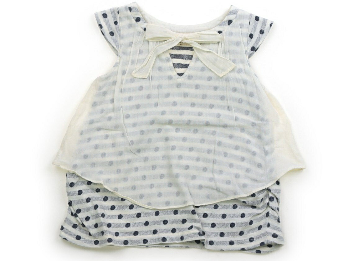 センスオブワンダー Sense of Wonder チュニック 90 女の子 白、紺 子供服 ベビー服 キッズ アウトレット ユーズド 【中古】キッズ・ベビー・マタニティ