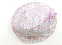 ミキハウス miki HOUSE 帽子 Hat/Cap 女の子 白、ピンク・ブルーの花柄/白 子供服 ベビー服 キッズ アウトレット ユーズド 【中古】キッズ・...