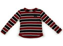 ニットプランナー(KP) Knit Planner(KP) Tシャツ・カットソー 110 男の子 赤・黒・ボーダー 子供服 ベビー服 キッズ アウトレット ユーズド 【中古】キッズ・ベビー・マタニティ(4)