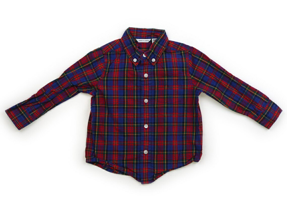 ジャニー＆ジャック Janie & Jack シャツ・ブラウス 80 男の子 マルチチェック 子供服 ベビー服 キッズ アウトレット ユーズド 【中古】キッズ・ベビー・マタニティ