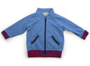 ラブ&ピース&マネー Love&Peace&Money ジップアップトレーナー 90 男の子 ブルー・赤紺ボーダー 子供服 ベビー服 キッズ アウトレット ユーズド 【中古】キッズ・ベビー・マタニティ