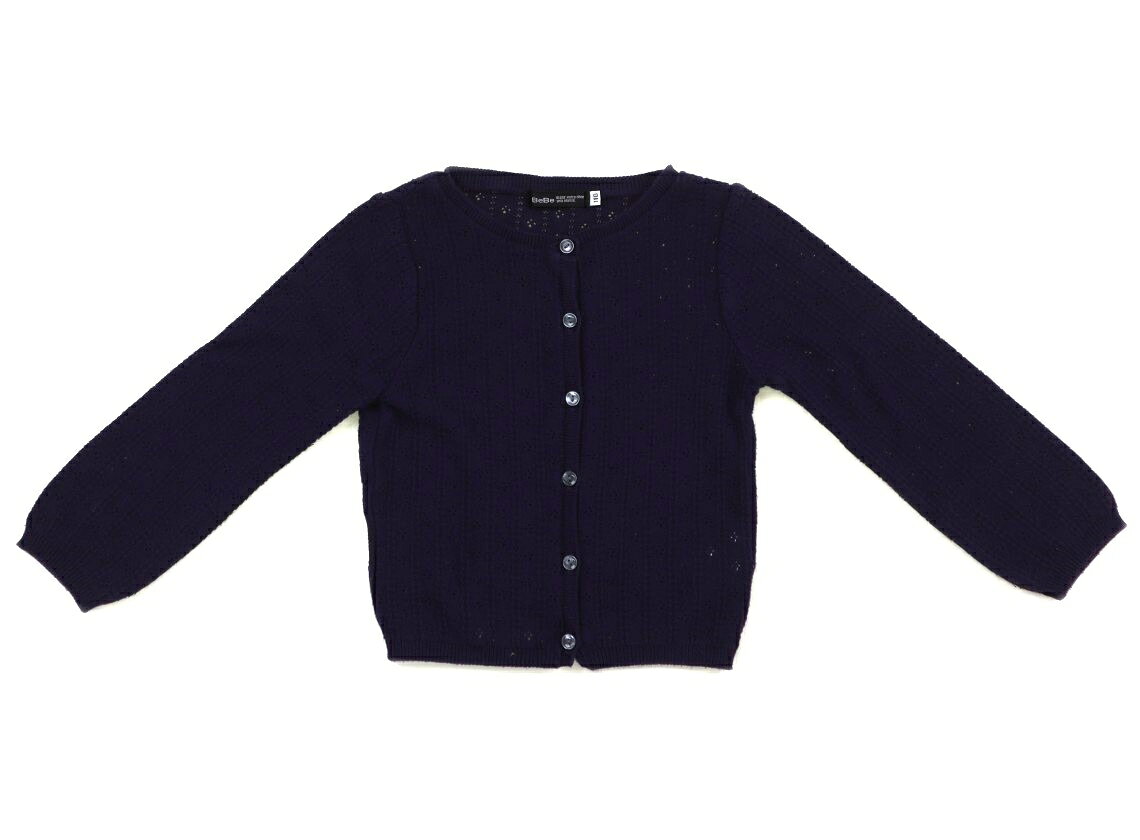 べべ BeBe カーディガン 110 女の子 紺 子供服 ベビー服 キッズ アウトレット ユーズド 【中古】キッズ・ベビー・マタニティ