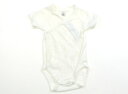 プチバトー PETIT BATEAU ロンパース 60 男の子 オフ白 子供服 ベビー服 キッズ アウトレット ユーズド 【中古】キッズ・ベビー・マタニティ