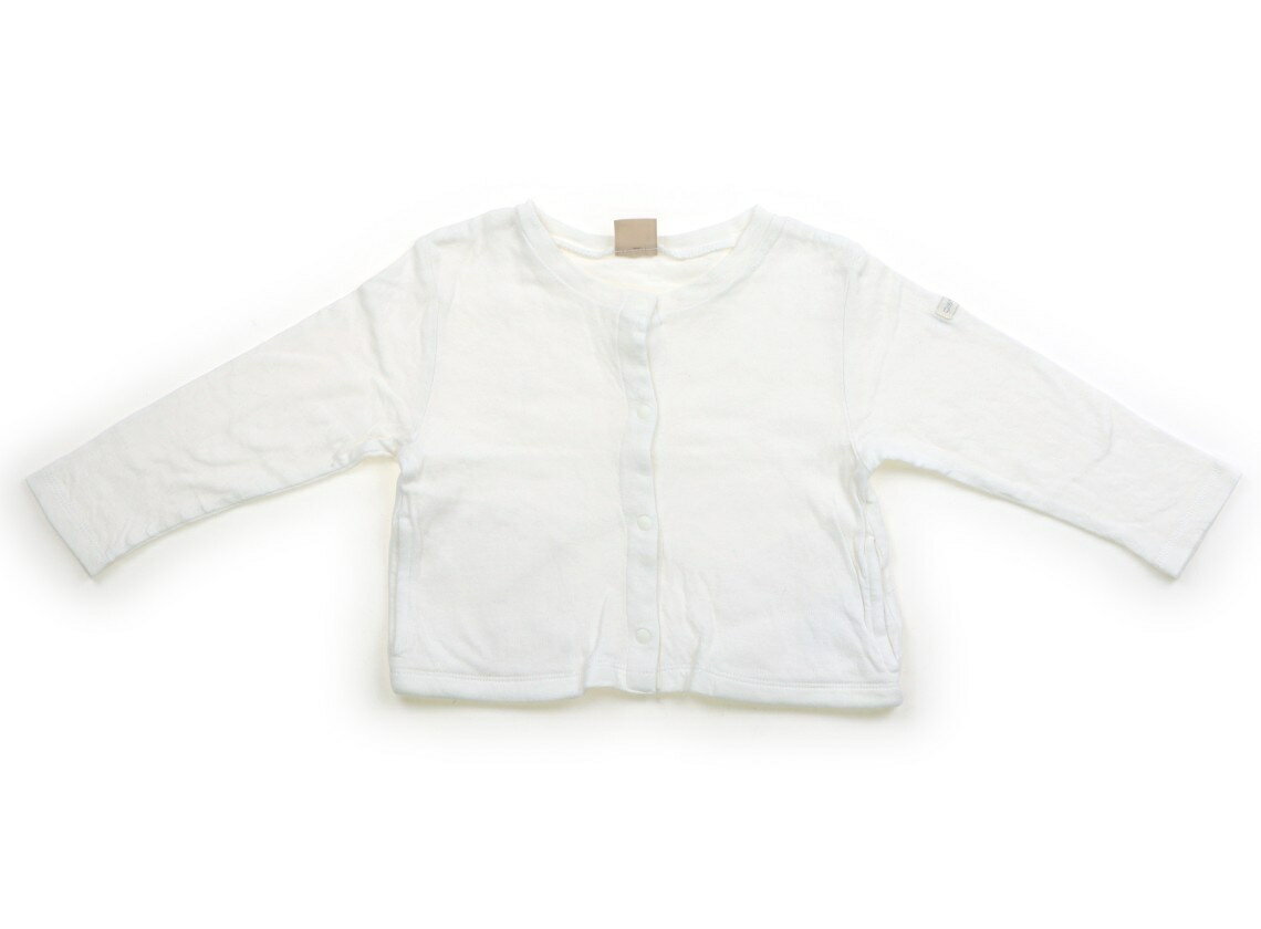 プティマイン petit main カーディガン 90 女の子 ホワイト 子供服 ベビー服 キッズ アウトレット ユーズド 【中古】キッズ・ベビー・マタニティ