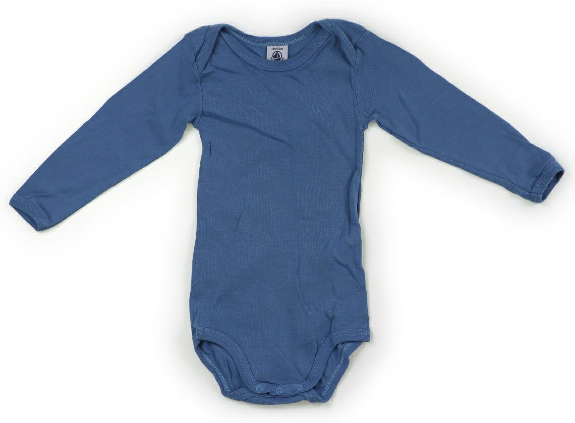 プチバトー PETIT BATEAU ロンパース 80 男の子 サックスブルー 子供服 ベビー服 キッズ アウトレット ユーズド 【中古】キッズ・ベビー・マタニティ