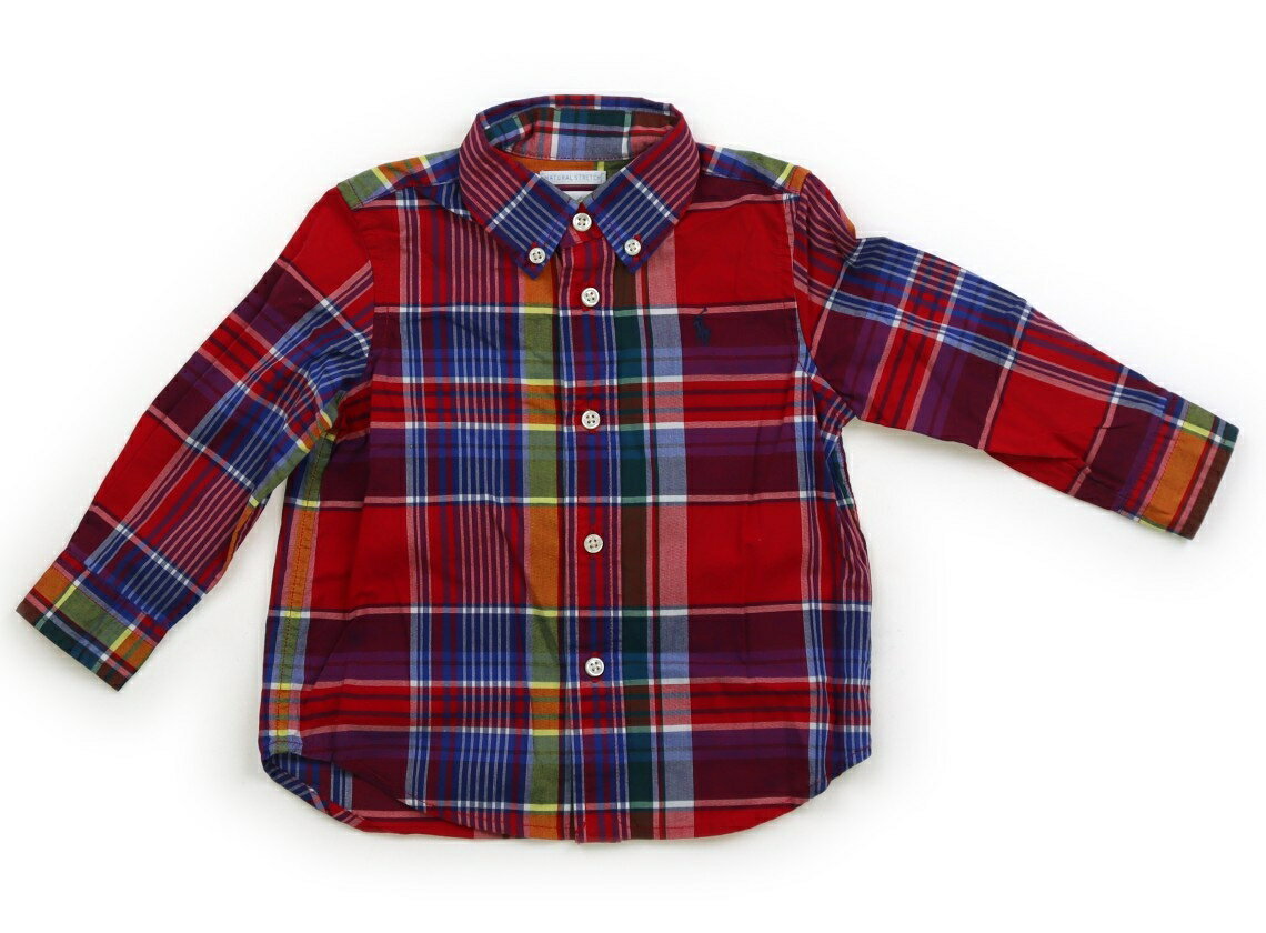 ラルフローレン Ralph Lauren シャツ・ブラウス 80 男の子 レッド・ブルー・イエローチェック 子供服 ベビー服 キッズ アウトレット ユーズド 【中古】キッズ・ベビー・マタニティ