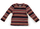 エニィファム anyFAM Tシャツ・カットソー 90 女の子 オフ地レッド・ネイビーボーダー 子供服 ベビー服 キッズ アウトレット ユーズド 【中古】キッズ・ベビー・マタニティ(4)