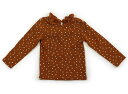 ネクスト NEXT Tシャツ・カットソー 95 女の子 茶・白・水玉 子供服 ベビー服 キッズ アウトレット ユーズド 【中古】キッズ・ベビー・マタニティ