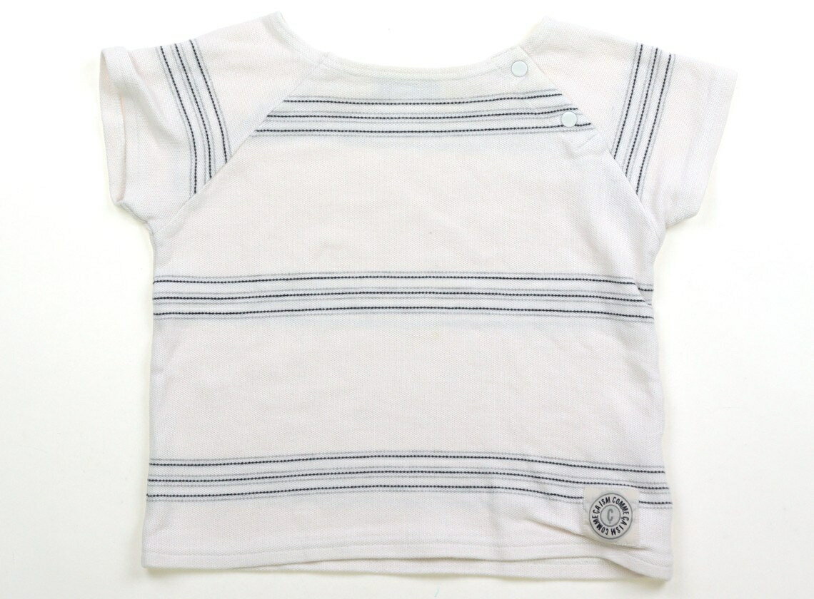 コムサイズム COMME CA ISM Tシャツ・カットソー 110 女の子 ホワイト・ネイビー 子供服 ベビー服 キッズ アウトレット ユーズド 【中古】キッズ・ベビー・マタニティ