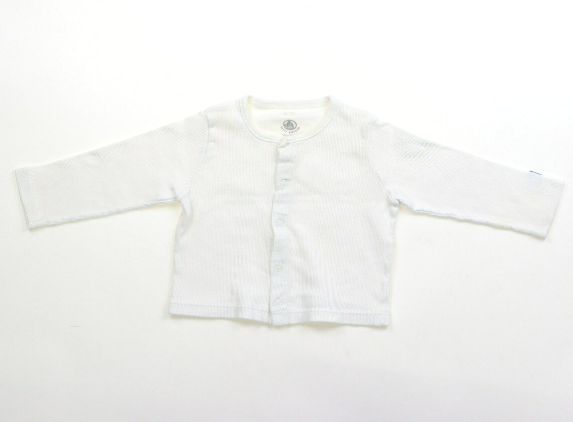 プチバトー PETIT BATEAU カーディガン 70 男の子 ホワイト 子供服 ベビー服 キッズ アウトレット ユーズド 【中古】キッズ・ベビー・マタニティ