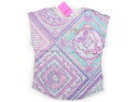 メゾピアノ mezzo piano Tシャツ・カットソー 140 女の子 ラベンダー系花柄 子供服 ベビー服 キッズ アウトレット ユーズド 【中古】キッズ・ベビー・マタニティ