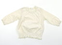 コンビミニ Combimini Tシャツ・カットソー 80 女の子 クリーム色 子供服 ベビー服 キッズ アウトレット ユーズド 【中古】キッズ・ベビー・マタニティ