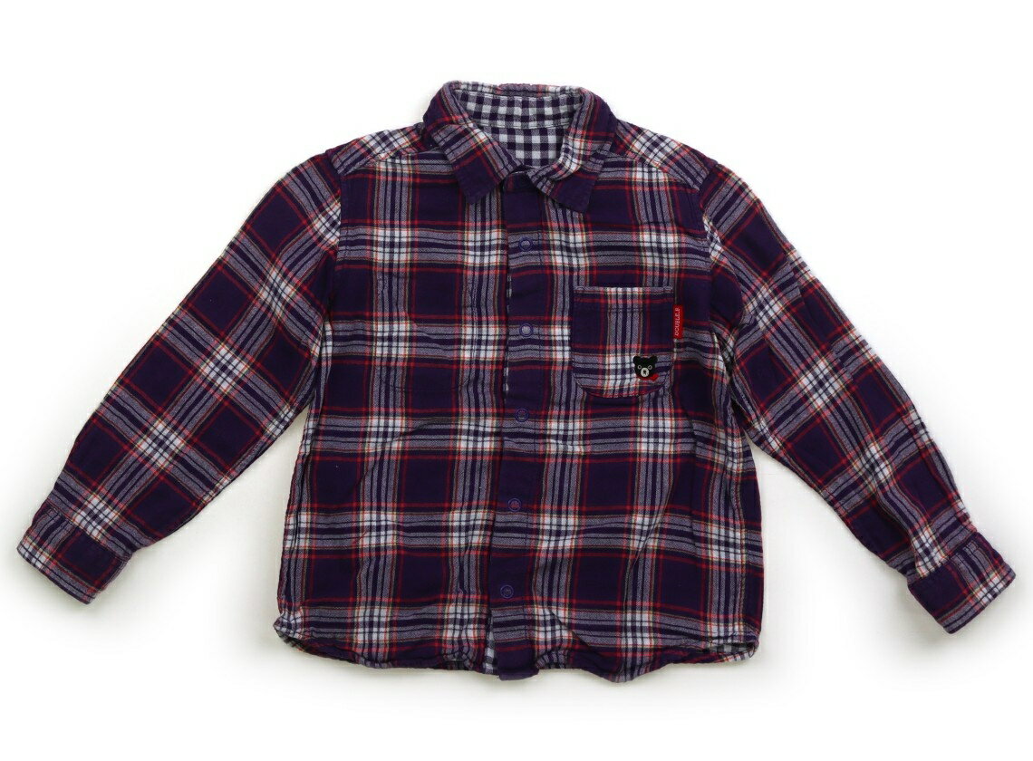 ダブルB Double B シャツ・ブラウス 110 男の子 パープルチェック 子供服 ベビー服 キッズ アウトレット ユーズド 【中古】キッズ・ベビー・マタニティ
