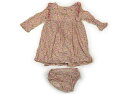 キャスキッドソン Cath Kidston 上下セット 70 女の子 ベージュ、ピンク花柄 子供服 ベビー服 キッズ アウトレット ユーズド 【中古】キッズ・ベ...