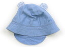 ニットプランナー(KP) Knit Planner(KP) 帽子 Hat/Cap 男の子 ライトブルー、チェックの耳 子供服 ベビー服 キッズ アウトレット ユ...