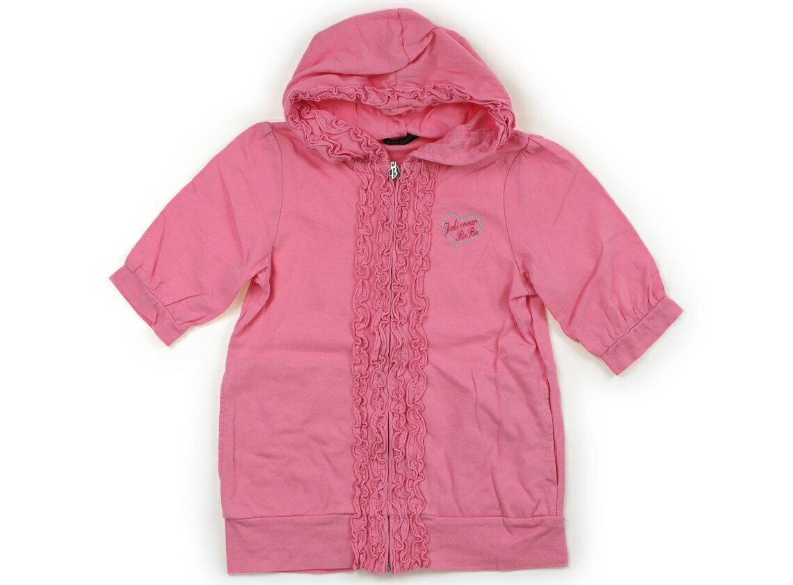 べべ BeBe パーカー 140 女の子 ピンク　ブランドロゴ 子供服 ベビー服 キッズ アウトレット ユーズド 【中古】キッズ・ベビー・マタニティ