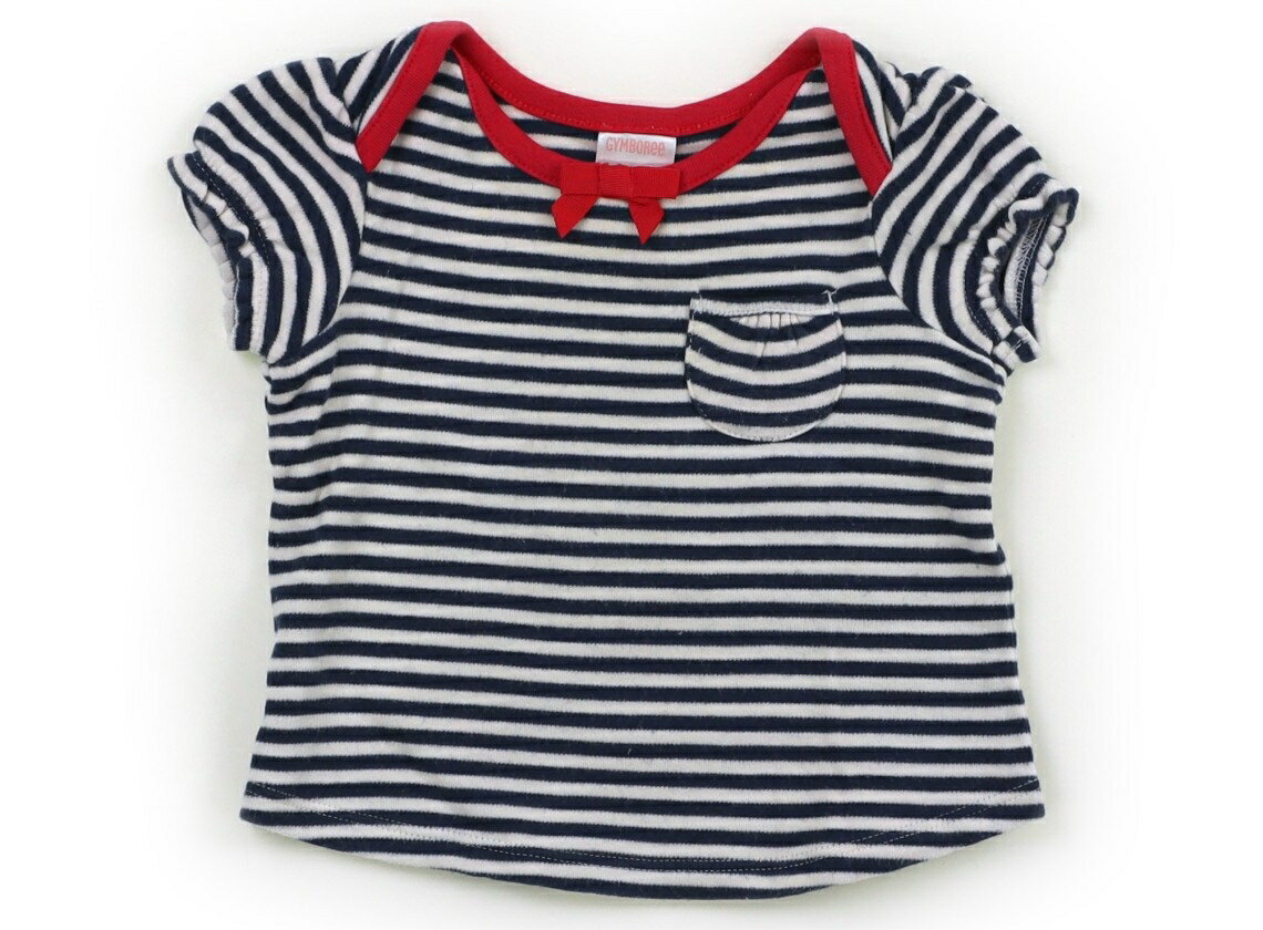 Rakuten - ジンボリー Gymboree Tシャツ・カットソー 60 女の子 紺白ボーダー・ピンク 子供服 ベビー服 キッズ アウトレット ユーズド 【中古】キッズ・ベビー・マタニティ