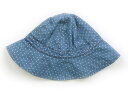 プチバトー PETIT BATEAU 帽子 Hat/Cap 女の子 ブルー、白ドット 子供服 ベビー服 キッズ アウトレット ユーズド 【中古】キッズ・ベビー・...
